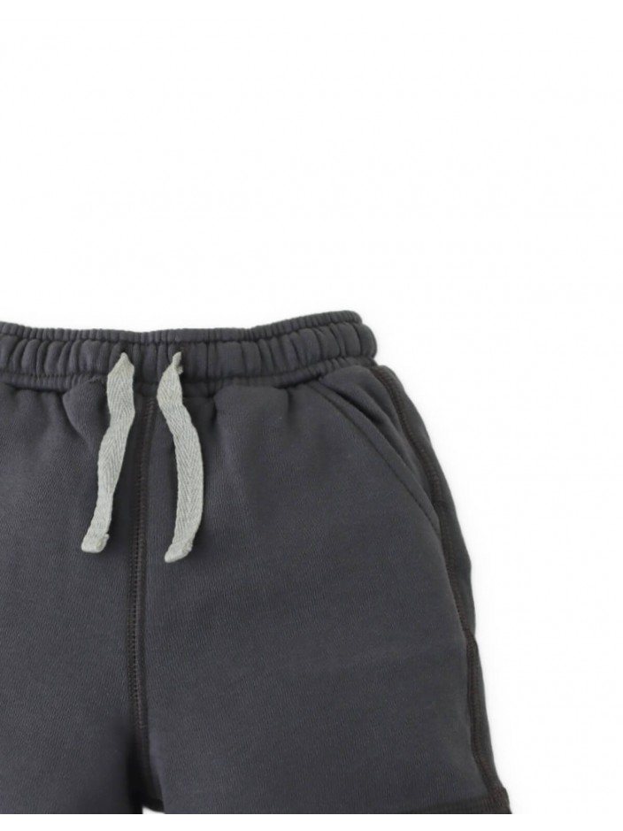 Fleece Drawstring Shorts with Spreader