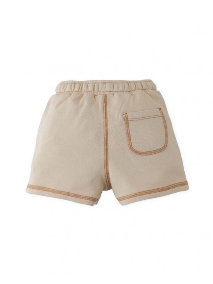 French Terry Drawstring Shorts with Spreader