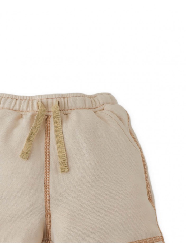 French Terry Drawstring Shorts with Spreader