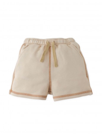 French Terry Drawstring Shorts with Spreader
