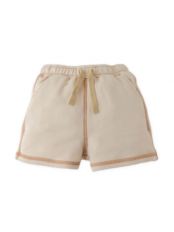 French Terry Drawstring Shorts with Spreader