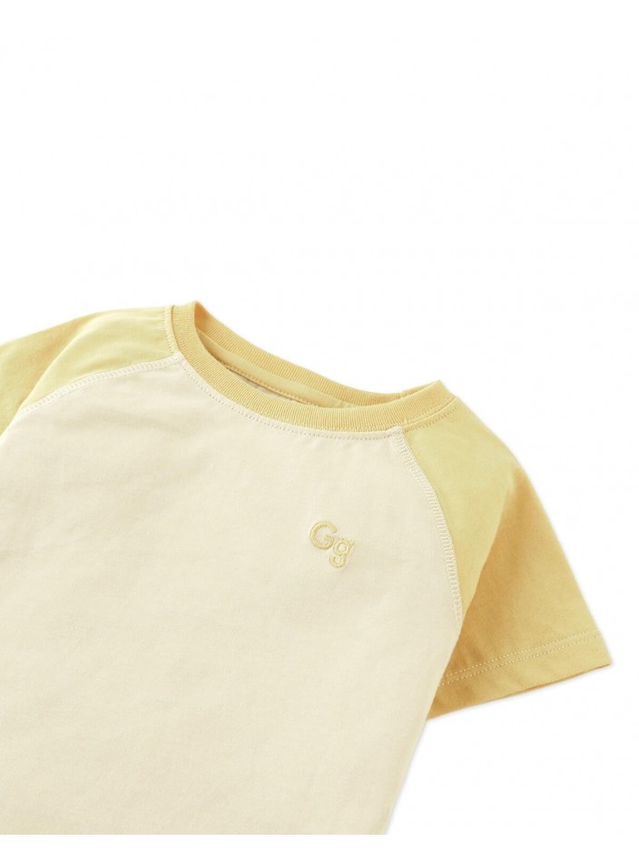Raglan Tee with Embroidered Gg Logo