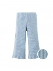 Ribbed Flare Leggings in Blue Melange