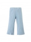 Ribbed Flare Leggings in Blue Melange
