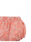 Garterized Waist & Hem Bloomer Shorts with Button Closure