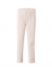 Plain Fitted Leggings with Lettuce-Edge Hem