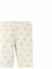 Fitted Leggings with All-Over Duck Print and Lettuce-Edge Hem