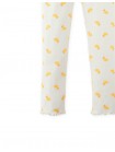 Fitted Leggings with All-Over Duck Print and Lettuce-Edge Hem