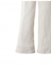 Plain Ribbed Flare Leggings