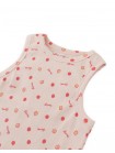 Ribbed Tank Top with All-Over Apple Print