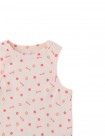 Ribbed Tank Top with All-Over Apple Print