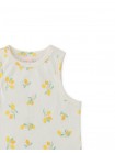 Ribbed Tank Top with All-Over Lemon Print