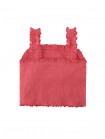 Fully Smocked Tank Top with Ruffled Strappy Sleeves