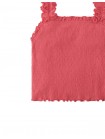 Fully Smocked Tank Top with Ruffled Strappy Sleeves
