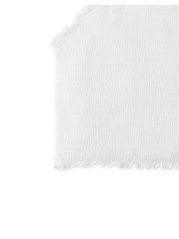 Fully Smocked Tank Top with Ruffled Strappy Sleeves