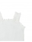 Fully Smocked Tank Top with Ruffled Strappy Sleeves