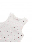 Ribbed Tank Top with Lace, Lettuce Edge & Rosette Appliqué