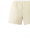 Textured Stripe Knit Drawstring Pull-On Shorts