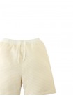 Textured Stripe Knit Drawstring Pull-On Shorts