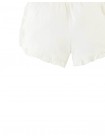 Jersey Shorts with Ruffles and Apple Embroidery