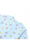 All-Over Fruit Print T-shirt with Side Slit