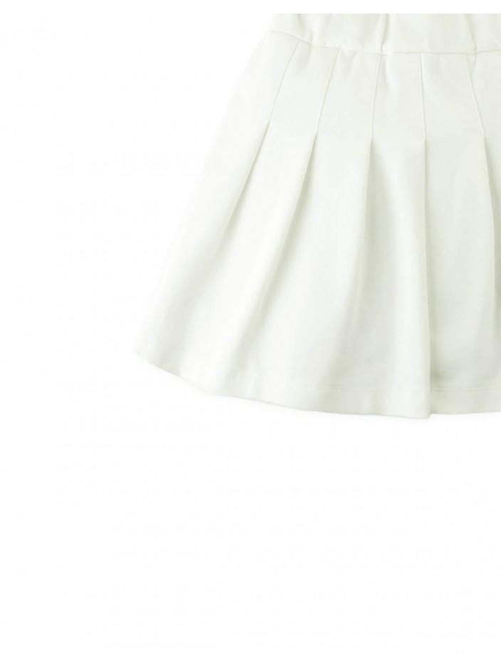 Plain Straight Pleated Skort
