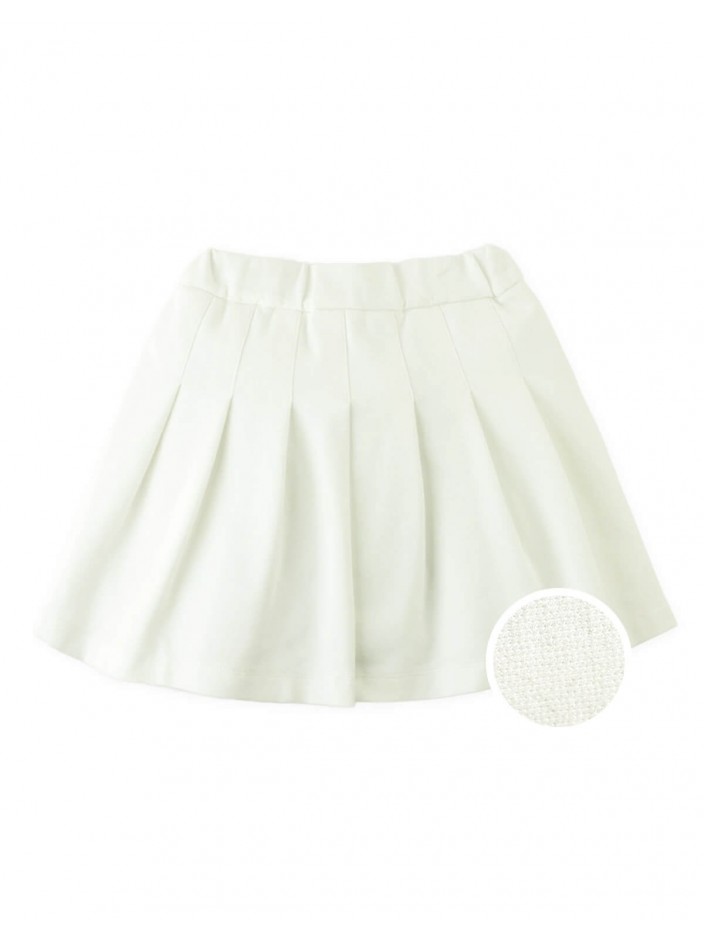 Plain Straight Pleated Skort