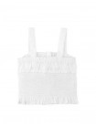 Strappy Smocked Top with Button Placket