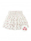 Smocked Waist Viscose Tiered Skort with Ditsy Floral Print