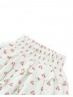Smocked Waist Viscose Tiered Skort with Ditsy Floral Print