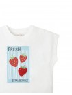 Dolman Sleeve Tee with Graphic Print