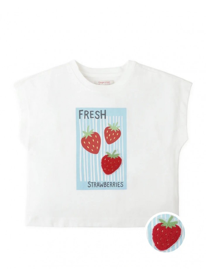 Dolman Sleeve Tee with Graphic Print