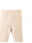 Plain Fitted Leggings with Lettuce-Edge Hem