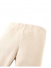 Plain Fitted Leggings with Lettuce-Edge Hem
