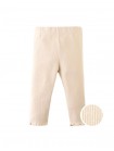 Plain Fitted Leggings with Lettuce-Edge Hem