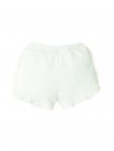 Jersey Shorts with Ruffles and Apple Embroidery