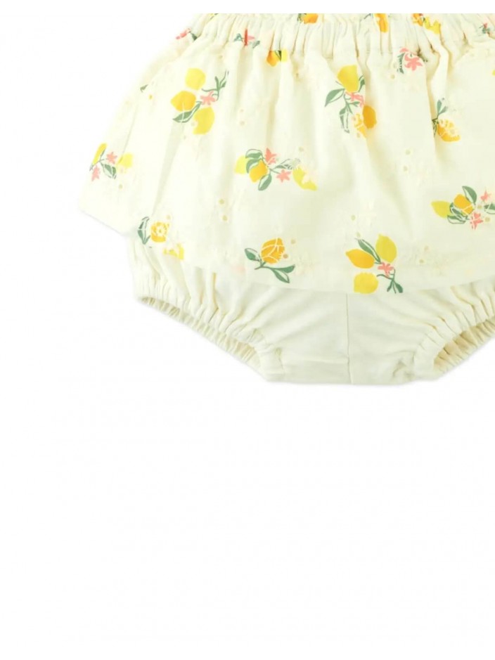 Cotton Eyelet Skort with Paperbag Waist