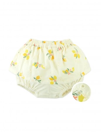 Cotton Eyelet Skort with Paperbag Waist