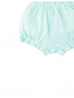 Bloomer Shorts with Ruffled Waist & Hem and Bow Appliqué