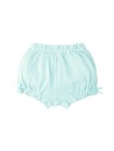 Bloomer Shorts with Ruffled Waist & Hem and Bow Appliqué