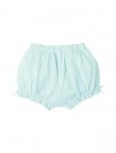 Bloomer Shorts with Ruffled Waist & Hem and Bow Appliqué