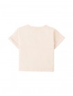 Graphic Tee with Side Slit and Cherry Spot Print
