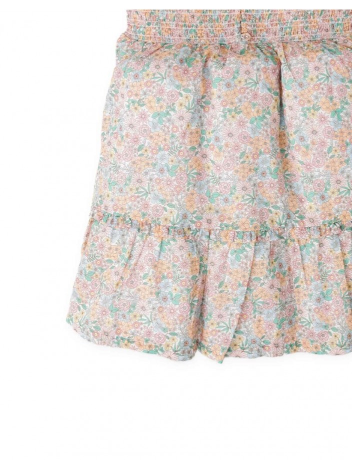Cosima Floral Smocked Dress with Ruffle Sleeves