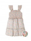 Cosima Floral Smocked Dress with Ruffle Sleeves