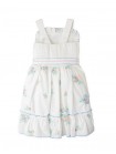 Leonora Floral Embroidered Dress with Sash Belt