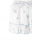 Leonora Floral Embroidered Dress with Sash Belt