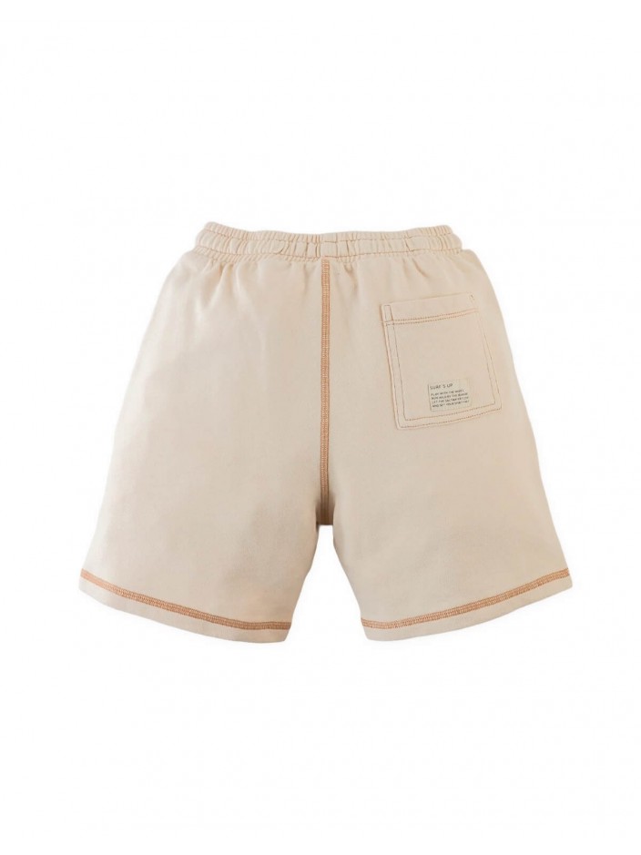 French Terry Drawstring Shorts with Spreader