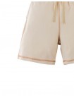 French Terry Drawstring Shorts with Spreader