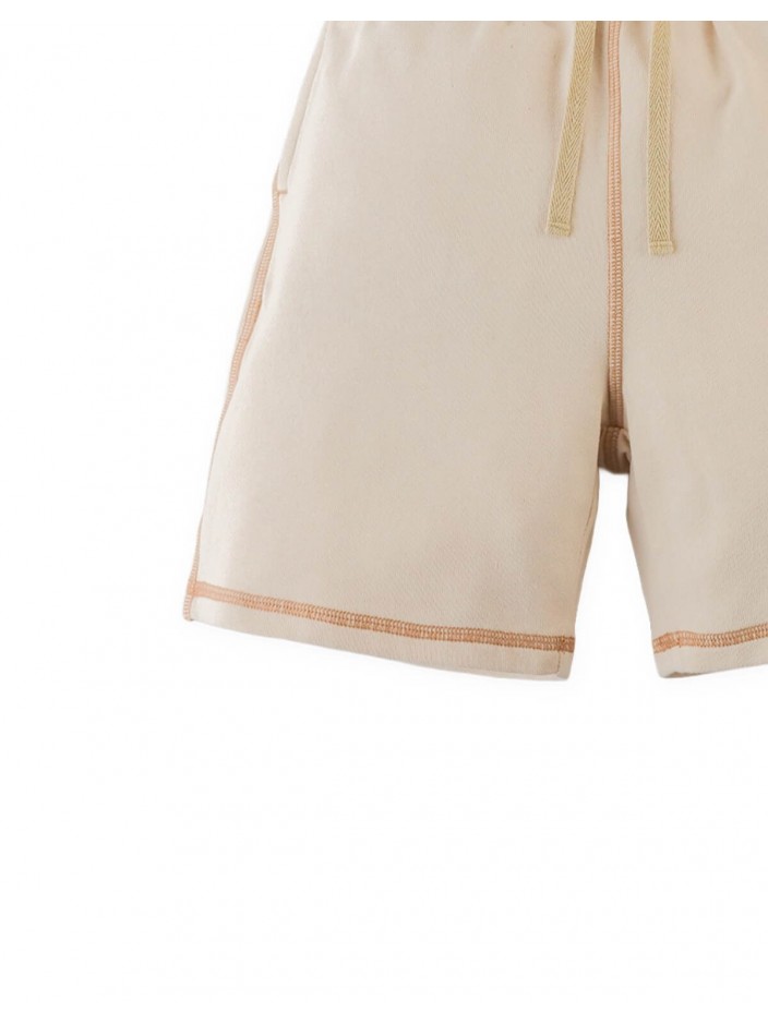 French Terry Drawstring Shorts with Spreader