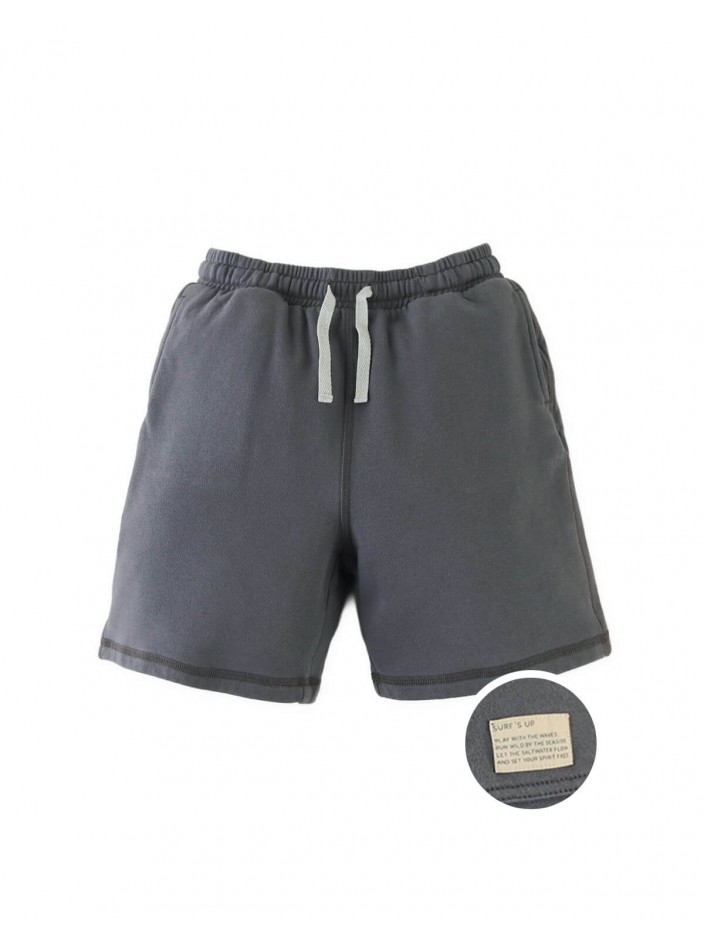 Fleece Drawstring Shorts with Spreader